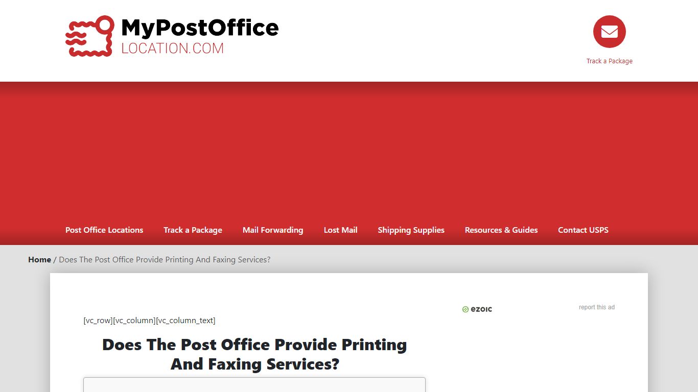 Does The Post Office Provide Printing And Faxing Services?